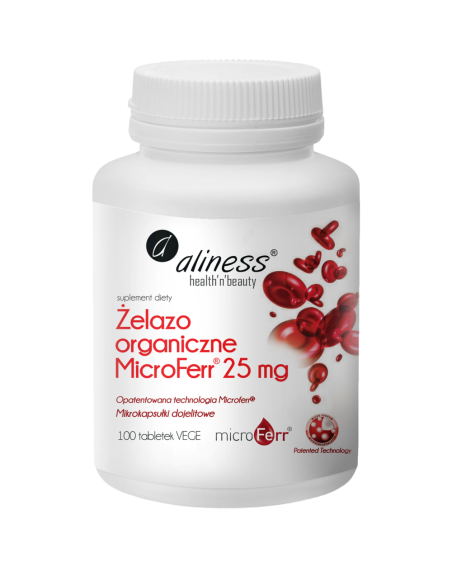 ALINESS Żelazo organiczne MicroFerr 25mg 100 vtabs w Pakuj ZDROWIE Gdańsk Wrzeszcz