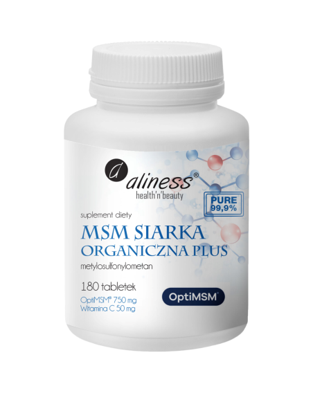 ALINESS MSM Siarka Organiczna Plus 180 tabs w Pakuj ZDROWIE Gdańsk Wrzeszcz