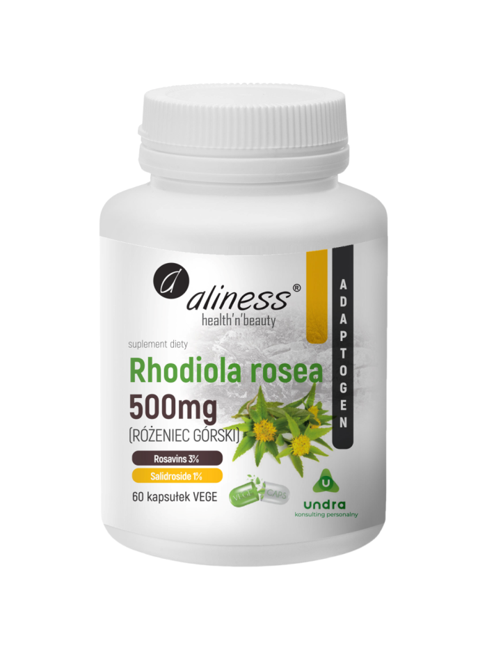 ALINESS Rhodiola Rosea 500mg 60 vcaps w Pakuj ZDROWIE Gdańsk Wrzeszcz