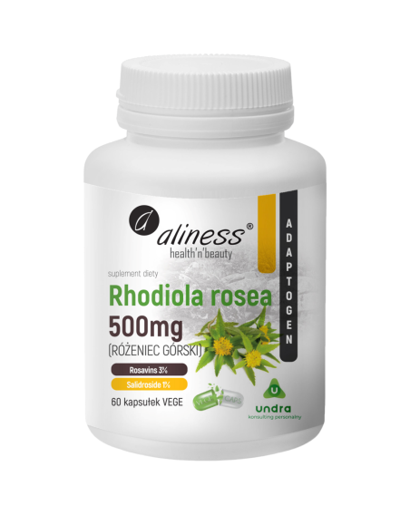 ALINESS Rhodiola Rosea 500mg 60 vcaps w Pakuj ZDROWIE Gdańsk Wrzeszcz