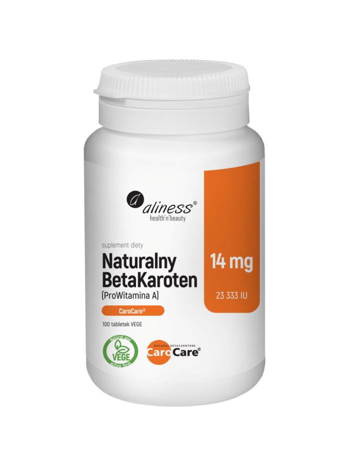 ALINESS Naturalny BetaKaroten 14mg 100 vtabs w Pakuj ZDROWIE Gdańsk Wrzeszcz