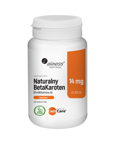 ALINESS Naturalny BetaKaroten 14mg 100 vtabs w Pakuj ZDROWIE Gdańsk Wrzeszcz