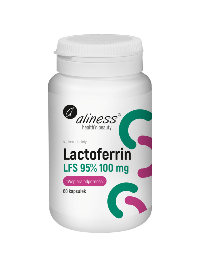 ALINESS Lactoferrin LFS 95% 100mg 60 caps w Pakuj ZDROWIE Gdańsk Wrzeszcz