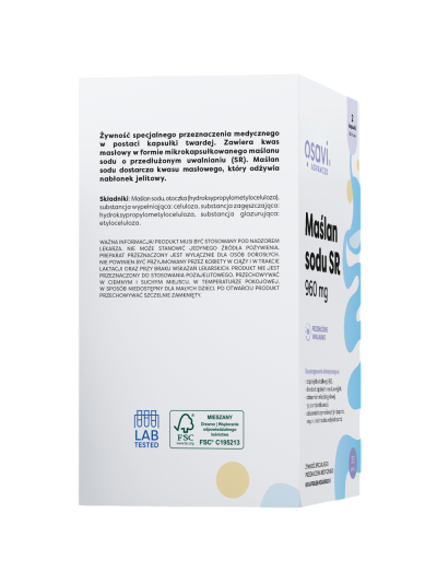 Tył OSAVI Maślan Sodu SR 960mg 60 vcaps w Pakuj ZDROWIE Gdańsk Wrzeszcz