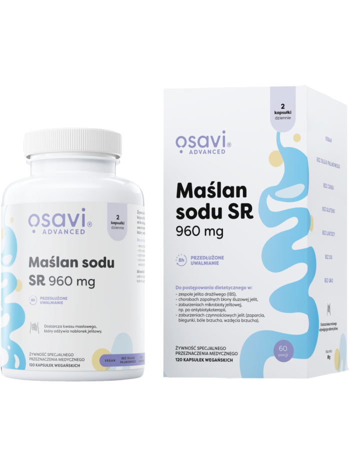 OSAVI Maślan Sodu SR 960mg 60 vcaps w Pakuj ZDROWIE Gdańsk Wrzeszcz