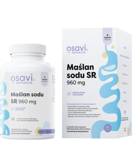 OSAVI Maślan Sodu SR 960mg 60 vcaps w Pakuj ZDROWIE Gdańsk Wrzeszcz