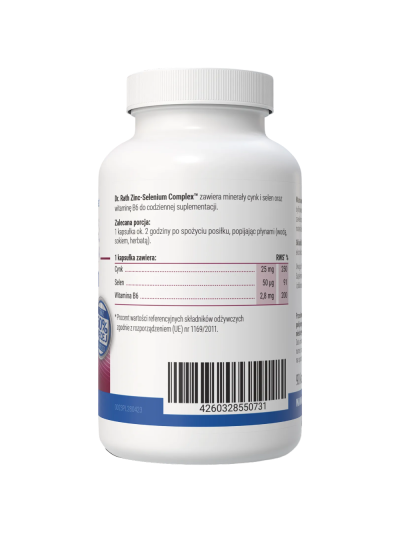 Skład DR. RATH Zinc-Selenium Complex 90 caps w Pakuj ZDROWIE Gdańsk Wrzeszcz