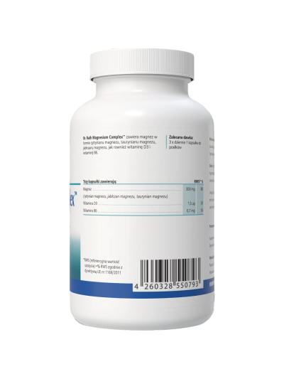 Skład DR. RATH Magnesium Complex 90 caps w Pakuj ZDROWIE Gdańsk Wrzeszcz