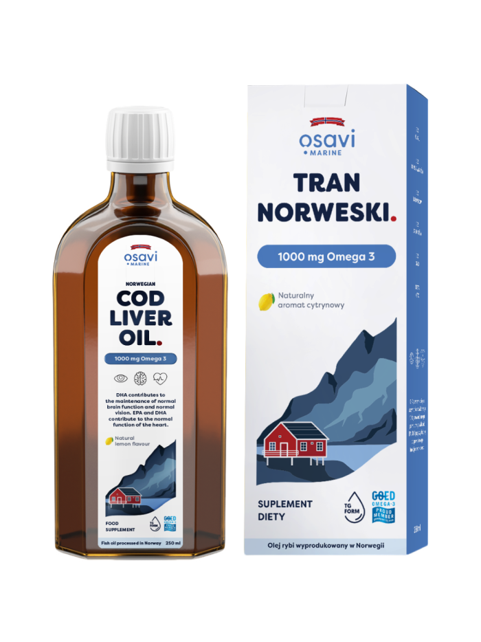 OSAVI Tran Norweski 1000mg 250 ml w Pakuj ZDROWIE Gdańsk Wrzeszcz