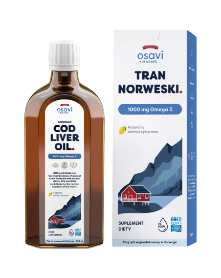 OSAVI Tran Norweski 1000mg 250 ml w Pakuj ZDROWIE Gdańsk Wrzeszcz