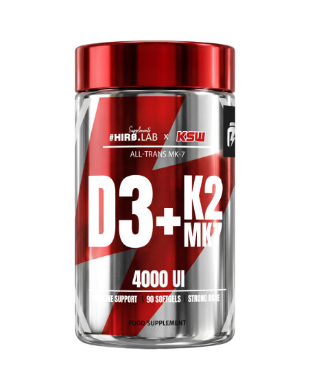 HIRO.LAB KSW D3+K2MK7 4000UI Softgels 90 caps w Pakuj ZDROWIE Gdańsk Wrzeszcz