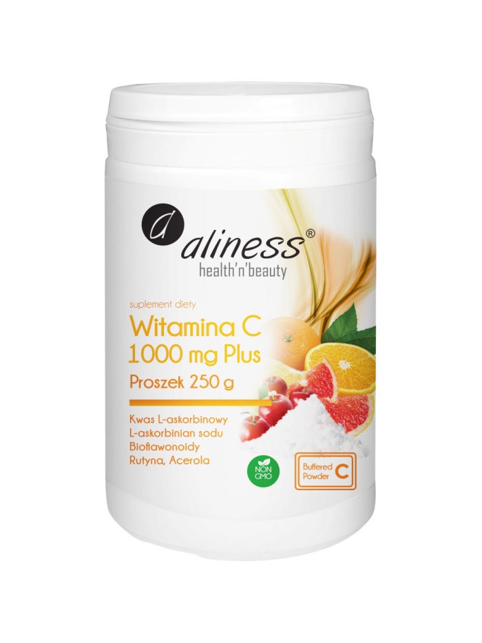 ALINESS Witamina C Buforowana Plus 250 g w Pakuj ZDROWIE Gdańsk Wrzeszcz