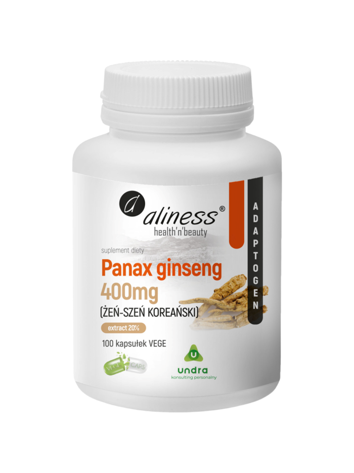 ALINESS Panax ginseng 400mg 100 vcaps w Pakuj ZDROWIE Gdańsk Wrzeszcz