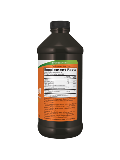 Skład NOW FOODS Liquid Chlorophyll 473 ml w Pakuj ZDROWIE Gdańsk Wrzeszcz