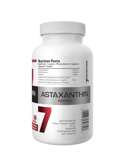 Skład 7NUTRITION Astaxanthin Natural Softgels 60 caps w Pakuj ZDROWIE Gdańsk Wrzeszcz