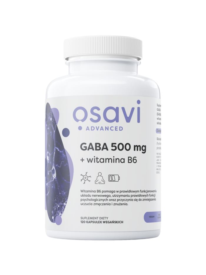 OSAVI GABA 500mg + witamina B6 120 vcaps w Pakuj ZDROWIE Gdańsk Wrzeszcz