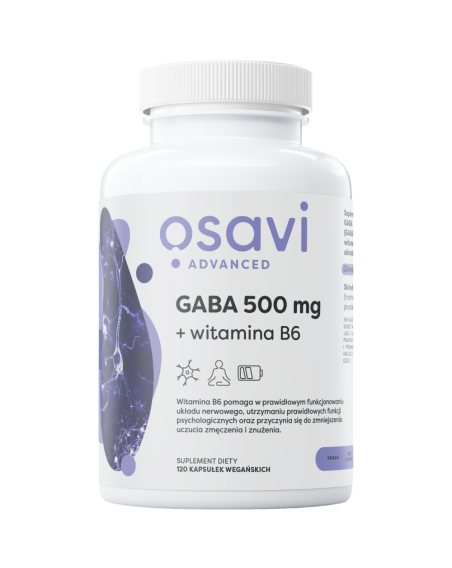 OSAVI GABA 500mg + witamina B6 120 vcaps w Pakuj ZDROWIE Gdańsk Wrzeszcz