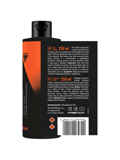 Skład TREC Liquid Chalk 250 ml w Pakuj ZDROWIE Gdańsk Wrzeszcz