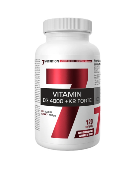 7NUTRITION Vitamin D3 4000 + K2 Forte Softgels 120 caps w Pakuj ZDROWIE Gdańsk Wrzeszcz