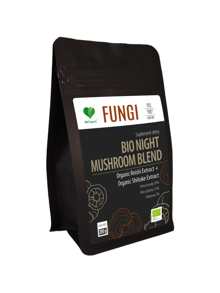 BeOrganic Fungi BIO Night Mushroom Blend 200 g w Pakuj ZDROWIE Gdańsk Wrzeszcz