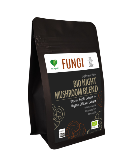 BeOrganic Fungi BIO Night Mushroom Blend 200 g w Pakuj ZDROWIE Gdańsk Wrzeszcz