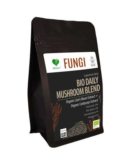 BeOrganic Fungi BIO Daily Mushroom Blend 200 g w Pakuj ZDROWIE Gdańsk Wrzeszcz