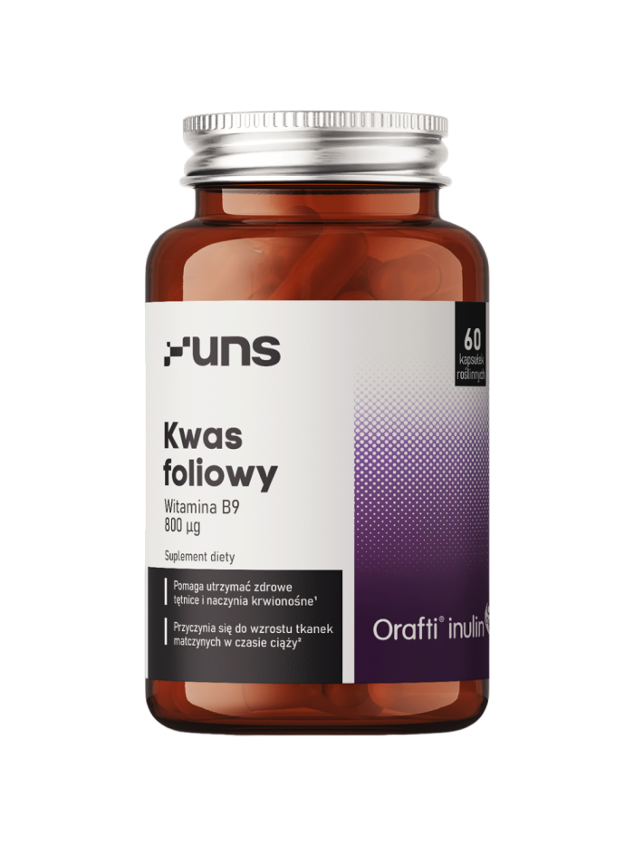 UNS Kwas foliowy 60 vcaps w Pakuj ZDROWIE Gdańsk Wrzeszcz