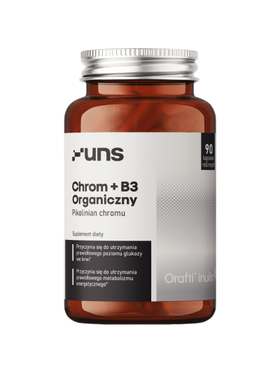 UNS Chrom organiczny + B3 90 vcaps w Pakuj ZDROWIE Gdańsk Wrzeszcz
