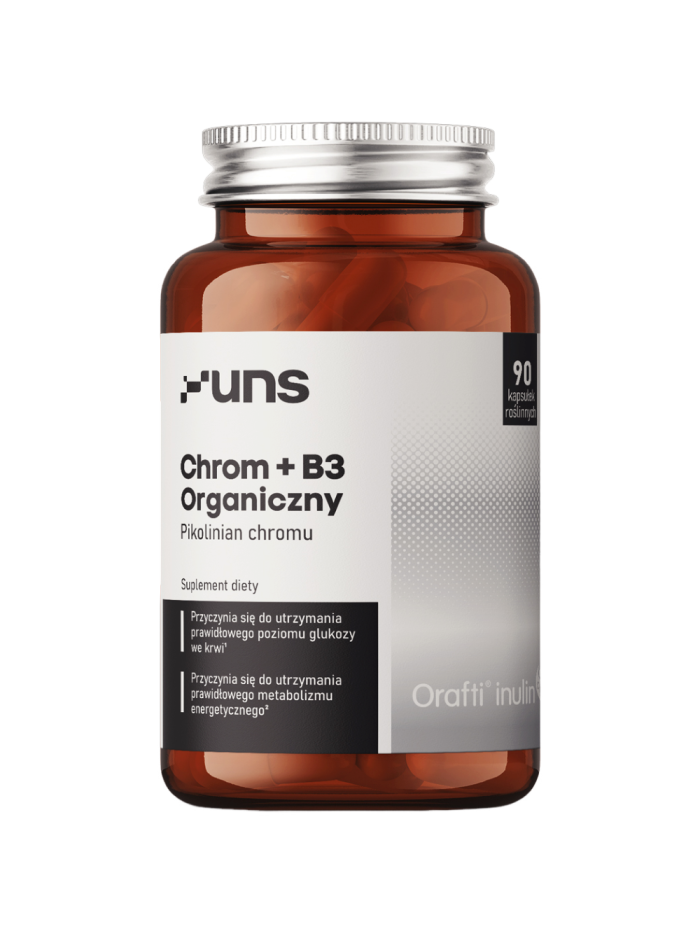 UNS Chrom organiczny + B3 90 vcaps w Pakuj ZDROWIE Gdańsk Wrzeszcz