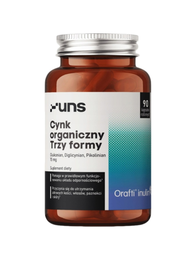 UNS Cynk organiczny Trzy formy 90 vcaps w Pakuj ZDROWIE Gdańsk Wrzeszcz