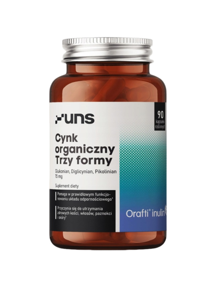 UNS Cynk organiczny Trzy formy 90 vcaps w Pakuj ZDROWIE Gdańsk Wrzeszcz