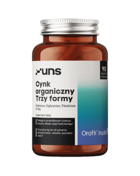 UNS Cynk organiczny Trzy formy 90 vcaps w Pakuj ZDROWIE Gdańsk Wrzeszcz