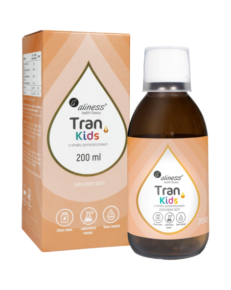 ALINESS Tran Kids 200 ml pomarańcz w Pakuj ZDROWIE Gdańsk Wrzeszcz