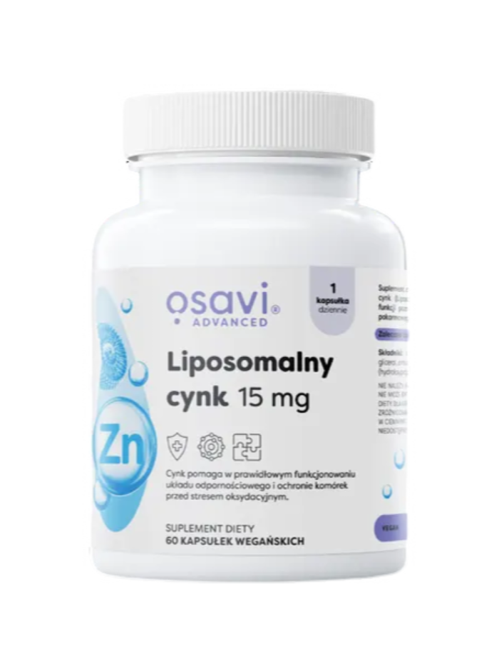 OSAVI Liposomalny cynk 15mg 60 vcaps w Pakuj ZDROWIE Gdańsk Wrzeszcz