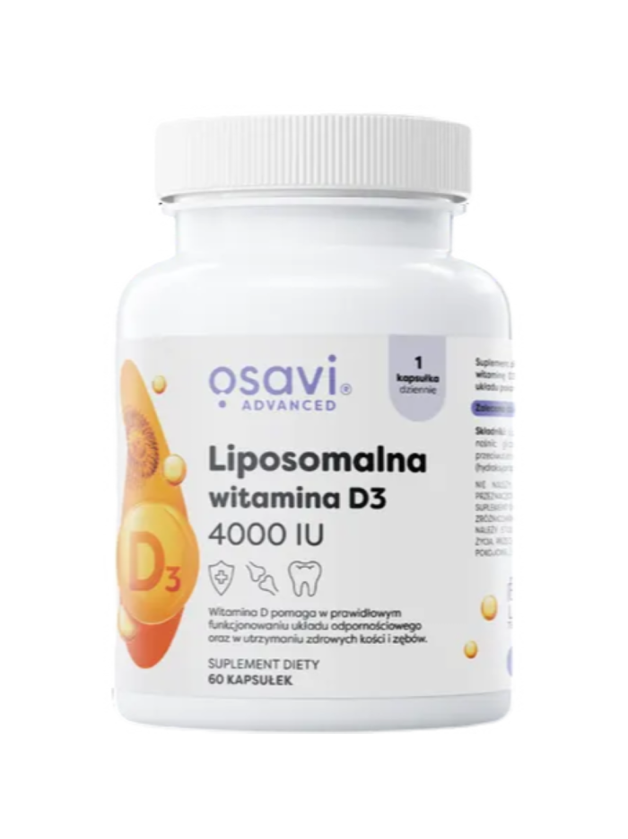 OSAVI Liposomalna witamina D3 4000IU 60 caps w Pakuj ZDROWIE Gdańsk Wrzeszcz