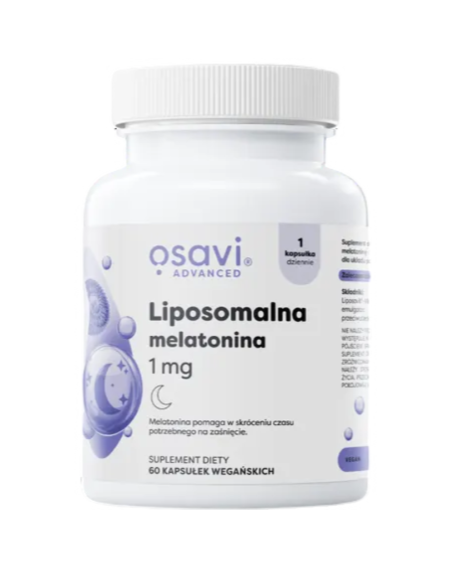 OSAVI Liposomalna melatonina 1mg 60 vcaps w Pakuj ZDROWIE Gdańsk Wrzeszcz