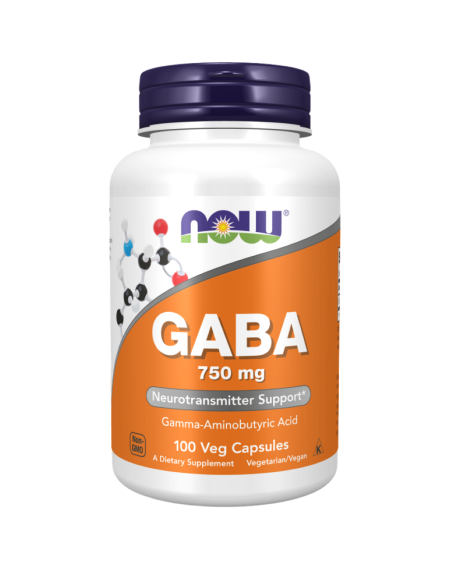 NOW FOODS GABA 750mg 100 vcaps w Pakuj ZDROWIE Gdańsk Wrzeszcz