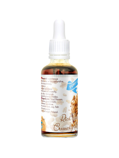 Tył FUNKY FLAVORS Sweet Rich Roast Crunchy Peanut 50 ml w Pakuj ZDROWIE Gdańsk Wrzeszcz