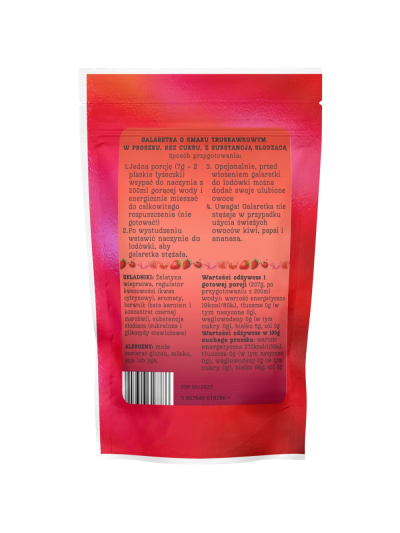 Skład FUNKY FLAVORS Funky Jelly 105 g truskawka w Pakuj ZDROWIE Gdańsk Wrzeszcz