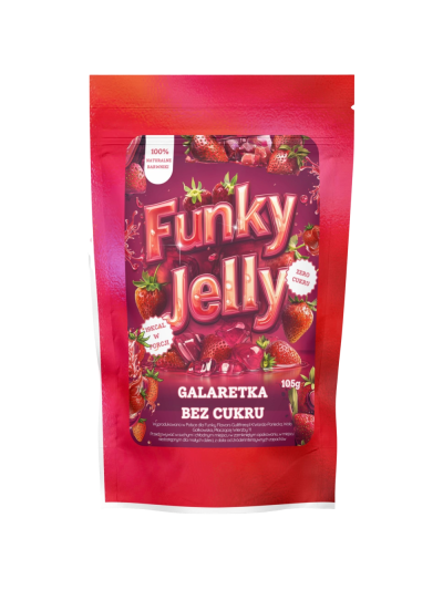 FUNKY FLAVORS Funky Jelly 105 g truskawka w Pakuj ZDROWIE Gdańsk Wrzeszcz