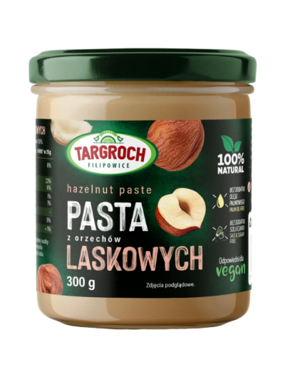TARGROCH Pasta z orzechów laskowych 300 g w Pakuj ZDROWIE Gdańsk Wrzeszcz