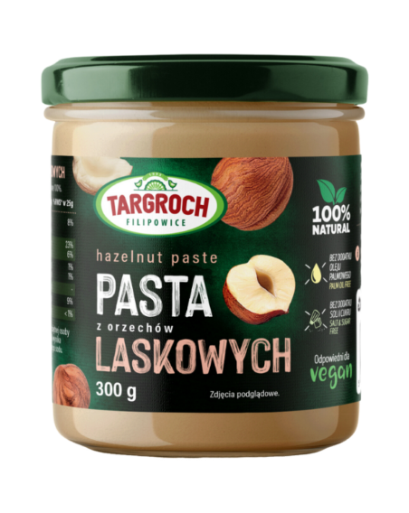 TARGROCH Pasta z orzechów laskowych 300 g w Pakuj ZDROWIE Gdańsk Wrzeszcz