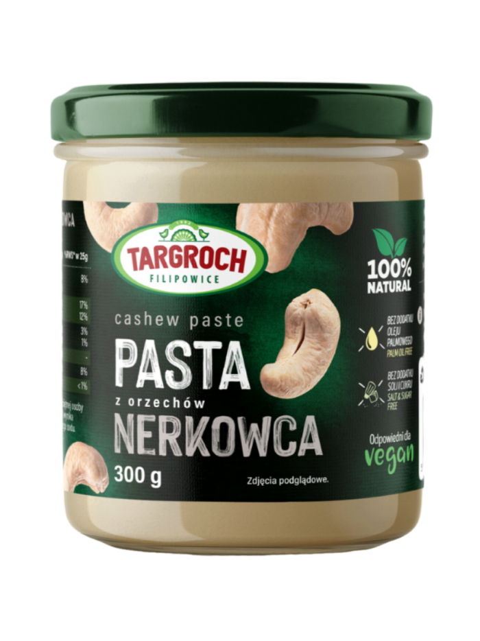 TARGROCH Pasta z orzechów nerkowca 300 g w Pakuj ZDROWIE Gdańsk Wrzeszcz