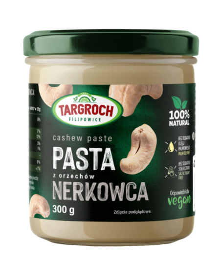 TARGROCH Pasta z orzechów nerkowca 300 g w Pakuj ZDROWIE Gdańsk Wrzeszcz