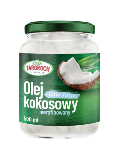 TARGROCH Olej kokosowy nierafinowany 500 ml w Pakuj ZDROWIE Gdańsk Wrzeszcz