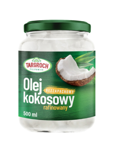 TARGROCH Olej kokosowy rafinowany 500 ml w Pakuj ZDROWIE Gdańsk Wrzeszcz