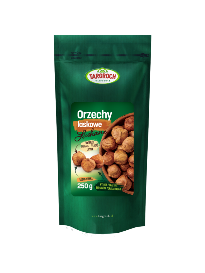 TARGROCH Orzechy laskowe łuskane 250 g w Pakuj ZDROWIE Gdańsk Wrzeszcz