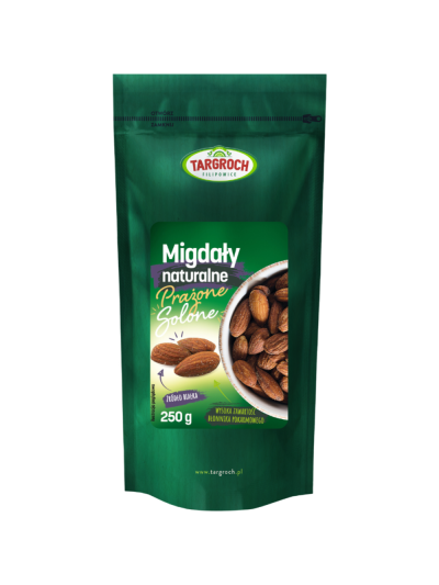 TARGROCH Migdały naturalne prażone solone 250 g w Pakuj ZDROWIE Gdańsk Wrzeszcz