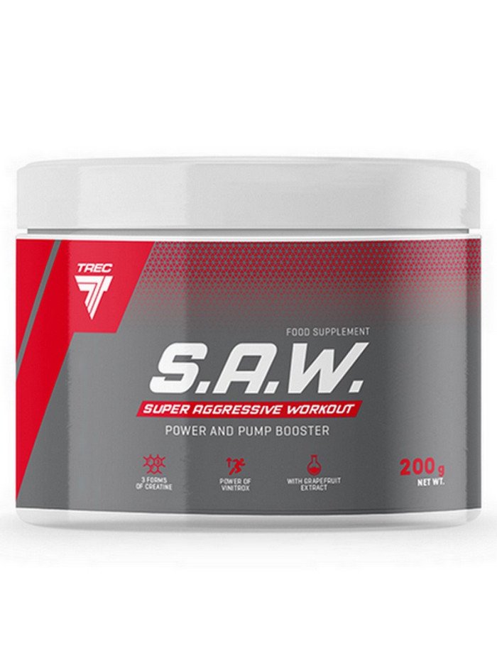 Przedtreningówka Trec Nutrition S.A.W. Powder 200g w sklepie Pakuj ZDROWIE Gdańsk Wrzeszcz