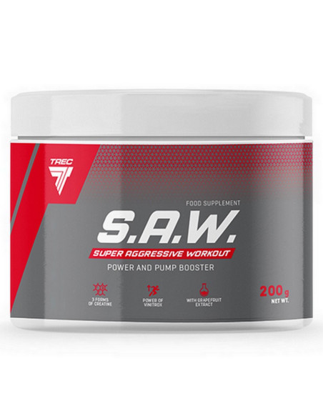 Przedtreningówka Trec Nutrition S.A.W. Powder 200g w sklepie Pakuj ZDROWIE Gdańsk Wrzeszcz